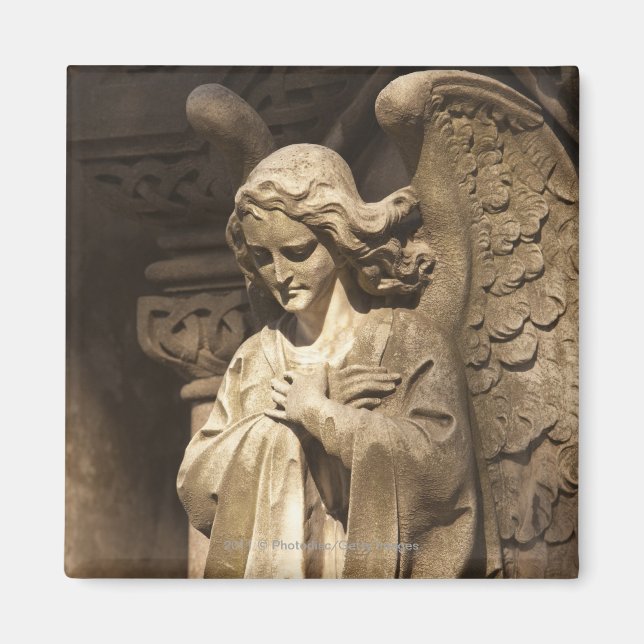 Angel Statue with Crossed Händer, Buenos Aires Magnet (Framsidan)