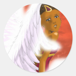 Angel Stickers Runt Klistermärke