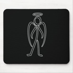 Ängel - Stickman Mousepad Musmatta