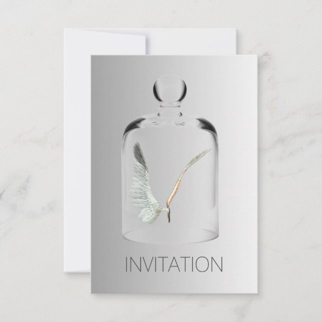 Angel Suprise Birthday Klubb Party Vip-inbjudan Inbjudningar (Framsida)