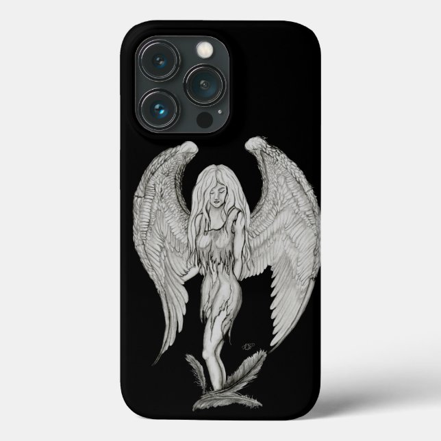 Angel - Svart och vitt design (Baksida)