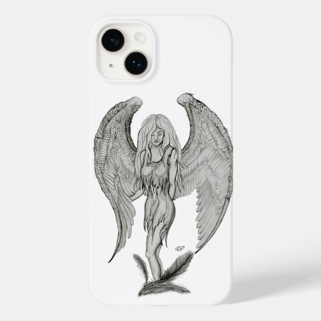 Angel - Svart och vitt design (Baksida)