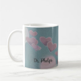 Angel Tack Doktor Nurse Watercolor Hearts Namn Kaffemugg