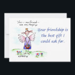Angel Teckning Lila Blue Grönt "You My Friend"  Julkort<br><div class="desc">"Du,  min vän,  är en ängel."
Har du hört detta sägas?  Kanske till en annan person. kanske av er,  Kanske till dig?  Hur lyckliga vi är att vara i änglar sällskap.  
Detta är en underbar fras att erbjuda en annan och så meningsfull att ta emot.  

Pam Elifritz</div>