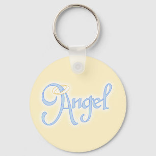 Angel Text Nyckelring