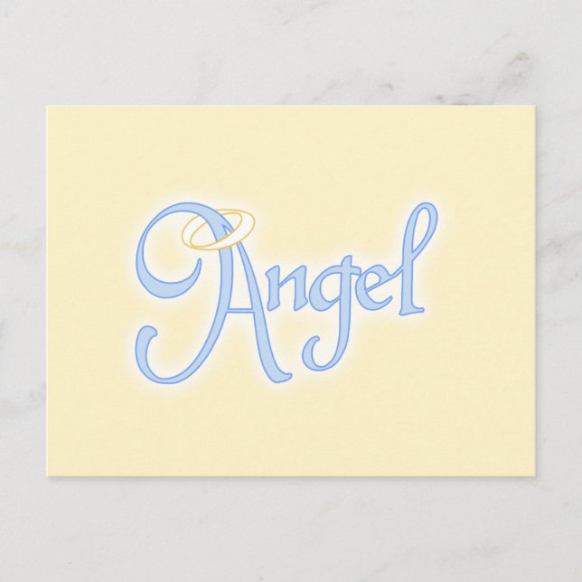 Angel Text Vykort (Framsida)