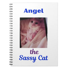 Angel the Sassy Cat Note Book Anteckningsbok