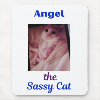 Angel the Sassy Cat Paw Cat Mousepad  Musmatta