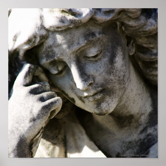 Angel Thinking Canvas Poster (Framsidan)