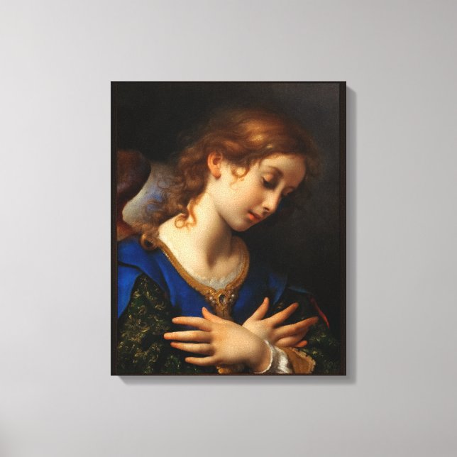 Angel till anmälan från Carlo Dolci Canvastryck (Framsida)