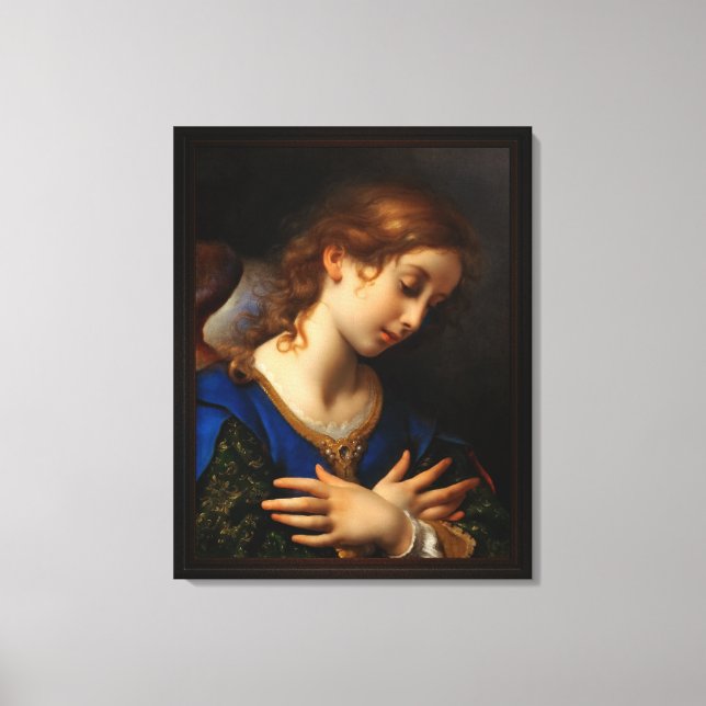 Angel till anmälan från Carlo Dolci Canvastryck (Framsida)