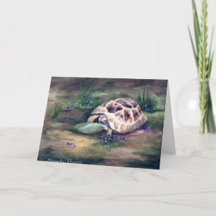 Angel Tortoise Blank Card Kort