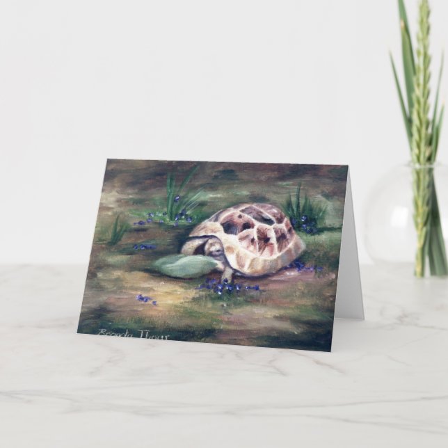 Angel Tortoise Blank Card Kort (Framsida)