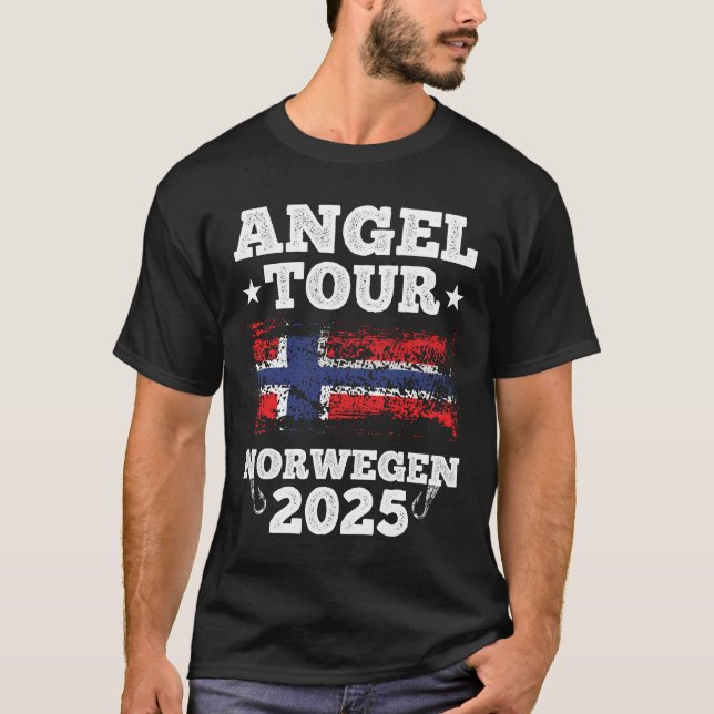 Angel Tour Norwegen 2025 T Shirt (Framsida)