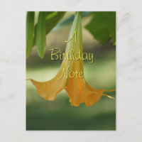 Angel Trumpet Postcard - anpassa alla tillfälle