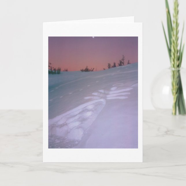 Ängel under månen kort (Framsida)