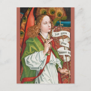 Ängel ur Schongauers Bebådelse CC1182 Orlier-altar Vykort