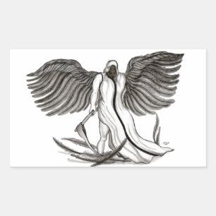 Angel Uriel Rektangulärt Klistermärke