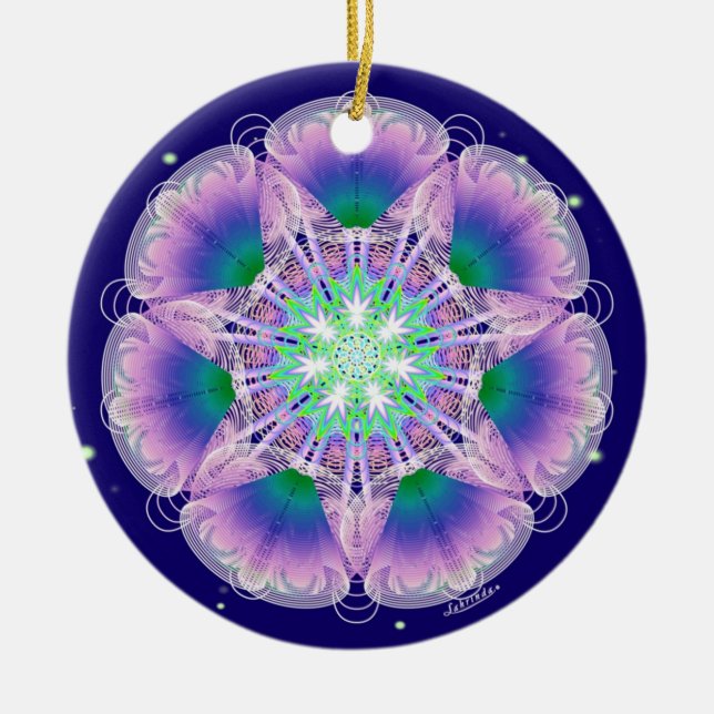 Angel utandning/medvetenhet julgransprydnad keramik (Framsidan)