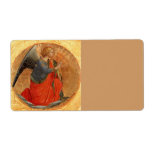 Angel vid Annunciation Fraktsedel<br><div class="desc">Vintage bra konst av Fra Angelica (1395-1455) av Angel satte i guld färg vid kungörelsen om Jesus Kristus förekomst.</div>