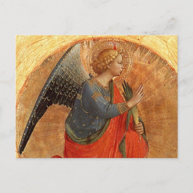 Angel vid Annunciation Vykort (Framsida)