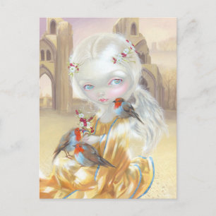 "Angel vid Glastonbury Abbey" vykort