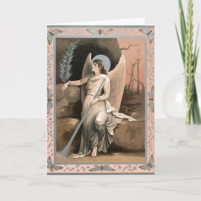 Ängel Vid Gravens Julkort Helgkort (Framsida)