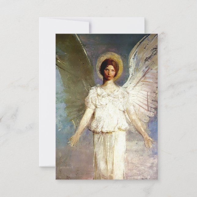 "Angel vid Noon" av Abbott Thayer Tack Kort (Framsida)