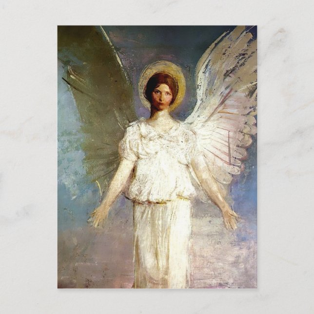"Angel vid Noon" av Abbott Thayer Vykort (Framsida)