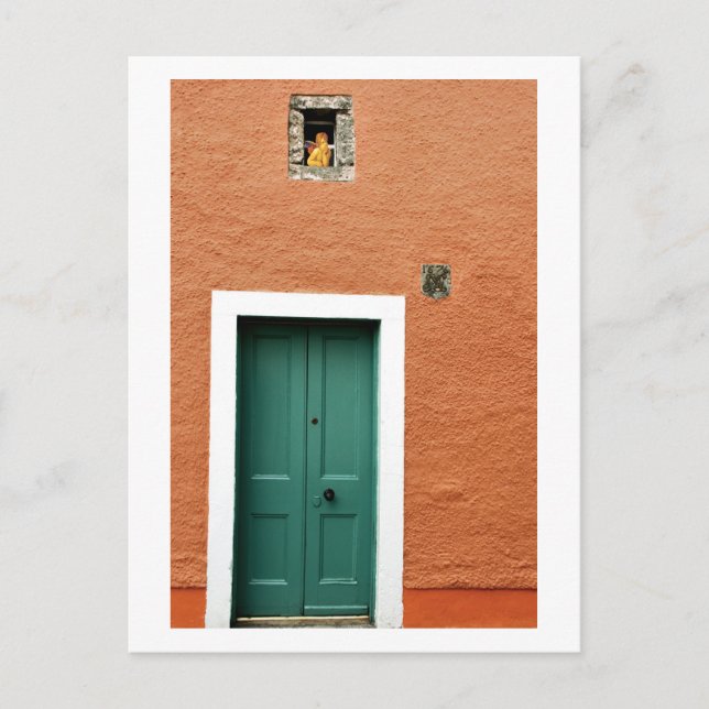 Angel vid Window, Culross, Skottland Vykort (Framsida)