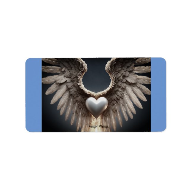 Angel Vingar Address Label Adressetikett (Framsidan)