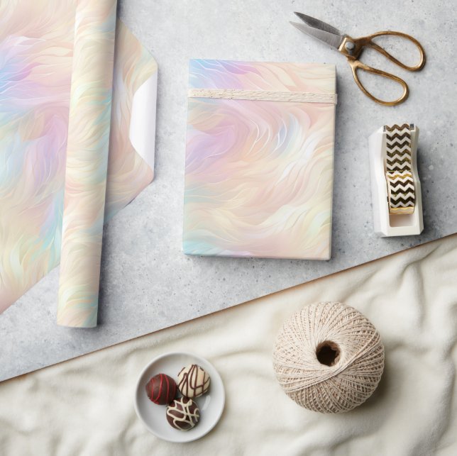 Angel Vingar Aqua Blue Rosa Presentpapper (Hantverk)