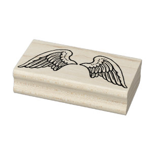 angel vingar art frimärke stämpel