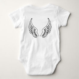 Angel Vingar Baby Bodykosti Black Tee Shirt