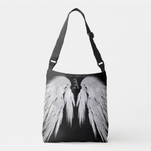 ANGEL VINGAR Black Anpassningsbar Monogram Axelväska