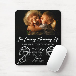 Angel Vingar Black Anpassningsbar Photo Memorial G Musmatta
