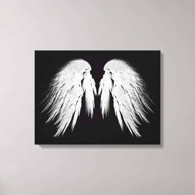 ANGEL VINGAR Black Canvastryck (Framsida)