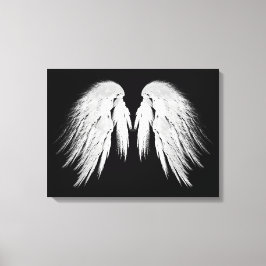 ANGEL VINGAR Black Canvastryck