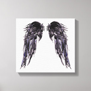 Angel Vingar Black Digital Art Black White Canvas