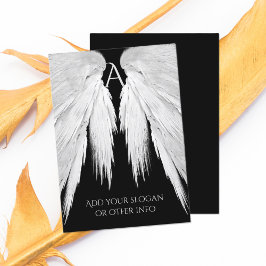 Angel Vingar Black Visitkort