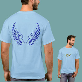 Angel Vingar (Blue) Front and Back Tee