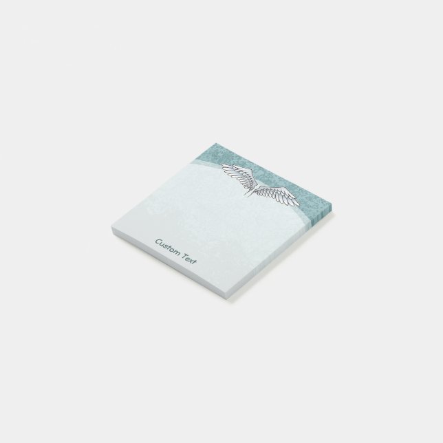 Angel Vingar Blue Post-it Block (Vinklad)