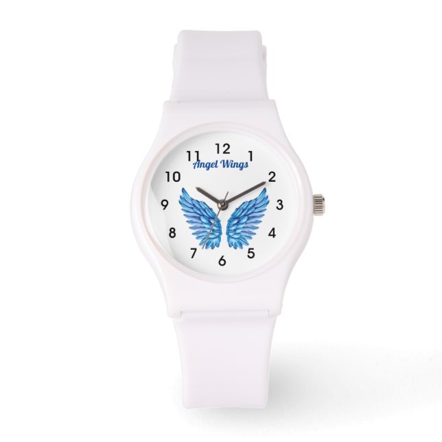 Angel Vingar Blue Watch Armbandsur (Framsida)