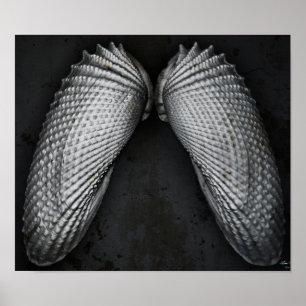 Angel Vingar BW Poster