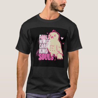 Angel Vingar Carry Kind Soul Bird med Heart Bran f T Shirt