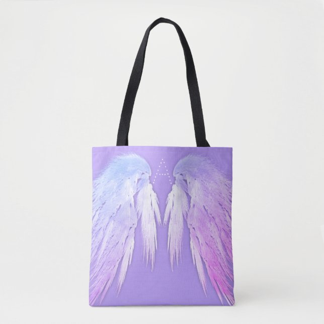 ANGEL VINGAR Fairy Lila Monogram Tygkasse (Framsida)