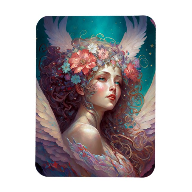 Angel Vingar Fantasy Art Magnet (Vertikal)