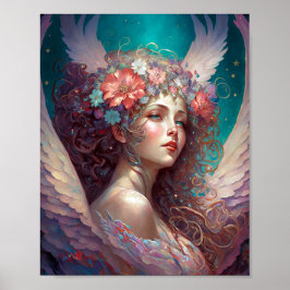Angel Vingar Fantasy Art Poster