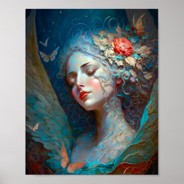 Angel Vingar Fantasy Art Poster