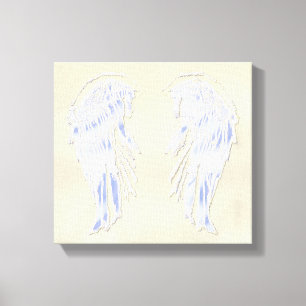 Angel Vingar Guld Wall Hanging Paeing på Canvas